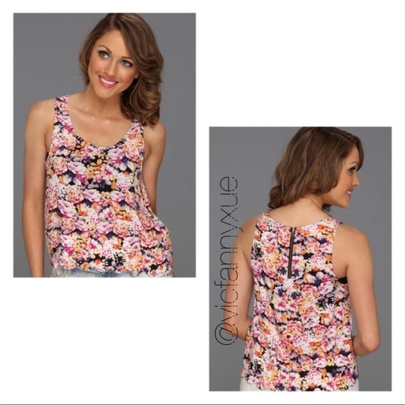 MINKPINK floral crop top xs - Picture 1 of 5